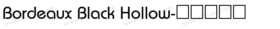 Bordeaux Black Hollow字体转换